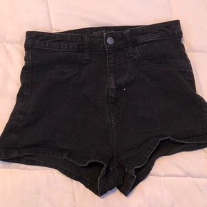 Black Jean Shorts